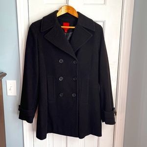 Classic Dark Brown Pea Coat. EUC. Size M.